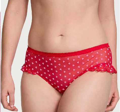 DUMMY - Panti Victoria Secret concavada sexy roja con corazones M